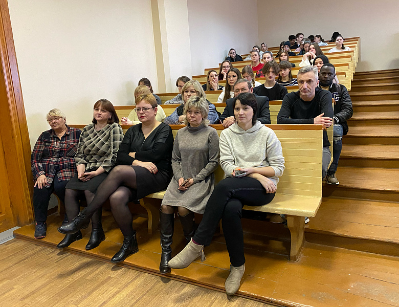 Встреча студентов Мичуринского ГАУ с генералом армии Н.Е. Рогожкиным